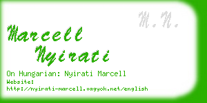 marcell nyirati business card